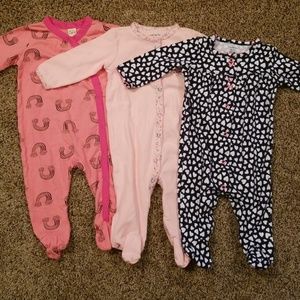 Bundle of 3 Footie Pajamas